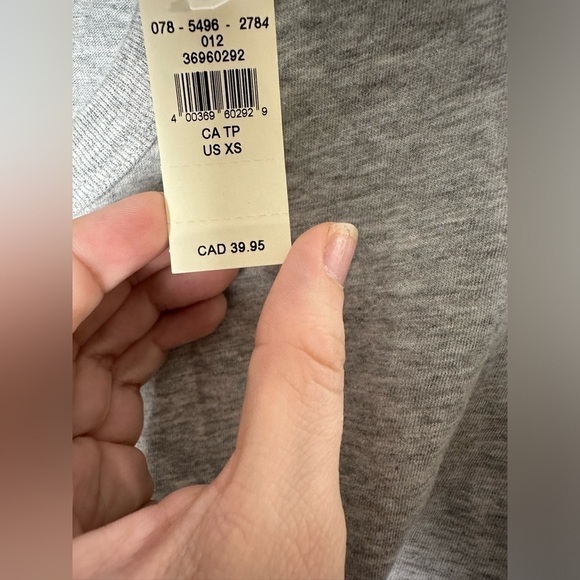 NWT Aerie Cropped Wrapback T-Shirt in Gray - Picture 5 of 6